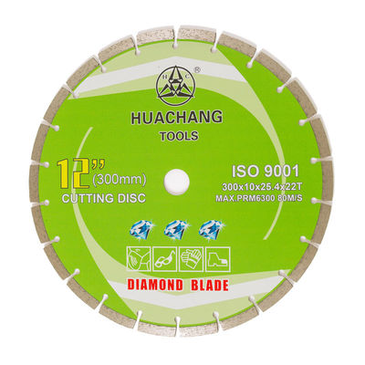 hoog - kwaliteits Koude Pers 12inch ‚300×2.0/3.0×10×25.4×22Tmm Gesegmenteerd Diamond Blade For General Purpose, Steen