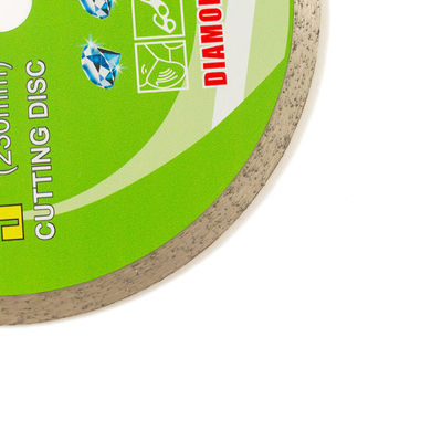 Koude Pers 9inch 230×1.8/2.6×10×22.23mm Ononderbroken Rim Diamond Blade For Ceramic With Met lange levensuur
