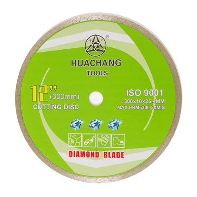 10“ 12“ Ononderbroken Rim Diamond Blade 300mm Porseleintegels het Snijden