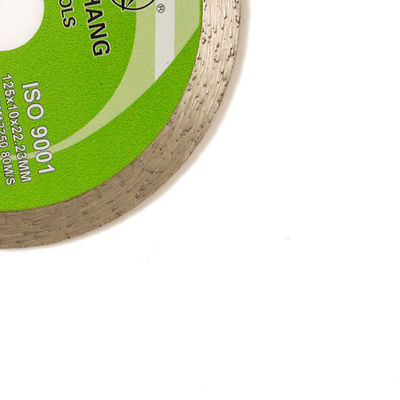 hoog - kwaliteit 5inch 125×1.2/1.8×10×22.23mm Ononderbroken Rim Diamond Blade For General Purpose, Ceramisch, Marmeren en Concreet