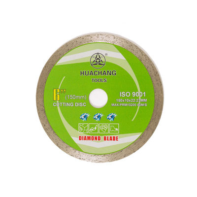 Koud Ceramisch Pers6inch ‚150×1.4/2.0×10×22.23mm Ononderbroken Rim Diamond Blade High Quality For Algemeen Doel, Marmer