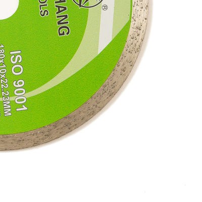 Koude Pers 7inch 180×1.6/2.2×10×22.23mm Ononderbroken Rim Diamond Blade For Ceramic, Marmer met het Lange Scherpe Leven