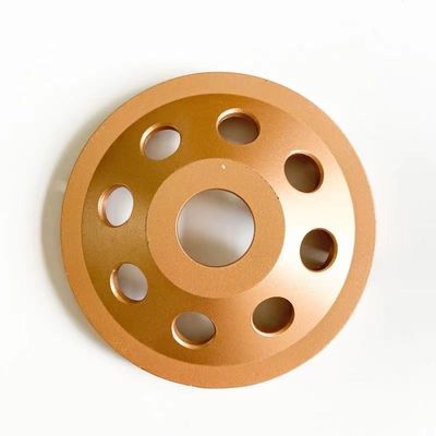 Hoog - de kwaliteits4inch Laser laste 105mm Enige Rij Diamond Cup Wheel For Concrete, Steen, Harde Bouwmaterialen