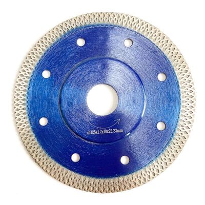 HUACHANG hete Pers 5inch 125x0.8/1.2x10x22.23mm Blauw Cirkeldiamond saw blade for general-Ceramisch Doel, Baksteen