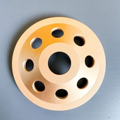 4.5inch-Laser de op hoog niveau laste 115mm Enige Rij Diamond Cup Wheel For Concrete, Steen, Harde Bouwmaterialen