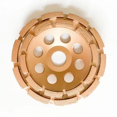 115mm 4-1/2 binnen. Dubbele Rij Diamond Cup Wheel For Stone Dubbel Diamond Cup