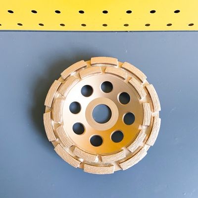 115mm 4-1/2 binnen. Dubbele Rij Diamond Cup Wheel For Stone Dubbel Diamond Cup