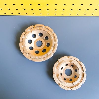 7 binnen. Enige Rij Dubbele Rij Diamond Cup Grinding Wheel 180mm Huachang Diamond Tools
