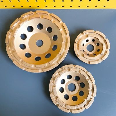 7 binnen. Enige Rij Dubbele Rij Diamond Cup Grinding Wheel 180mm Huachang Diamond Tools