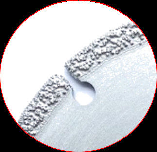 Hoog - kwaliteit 105×0.5/1.0×5×20×8T Vacuüm Gesoldeerd Diamond Grinding Cutting Disc voor steen ceramisch plastic marmer