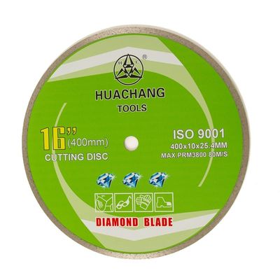 Koud Ceramisch Pers16inch ‚400×2.6/3.4×10×25.4mm Ononderbroken Rim Diamond Blade For For General Doel,