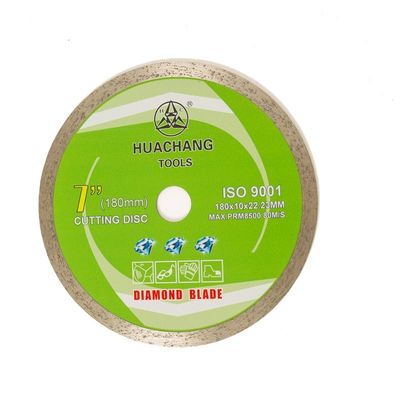 hoog - kwaliteits7inch Koude Pers 180×1.6/2.2×10×22.23mm Ononderbroken Rim Diamond Blade For Ceramic, Marmer