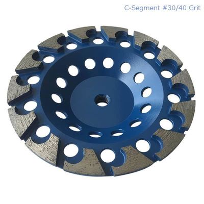 180mm Laser laste Gesegmenteerd Diamond Grinding Cup Wheel For-Beton, Steen, Bouwmateriaal