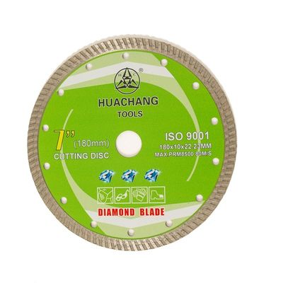 Koude Pers 6inch ‚180×1.6/2.6×10×22.23mm Turbodiamond blade for general purpose, Ceramisch, Marmeren en Concreet