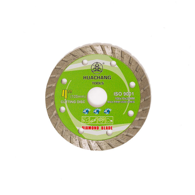 Koude Pers 4inch 105*1.8/1.2*10*8*20mm Turbodiamond blade for general purpose, Ceramisch, Marmeren en Concreet