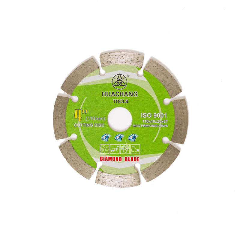 Koude hoge Pers 4.3inch 110×1.2/1.8×10×20×8T - kwaliteit Gesegmenteerd Diamond Blade For General Purpose met Met lange levensuur