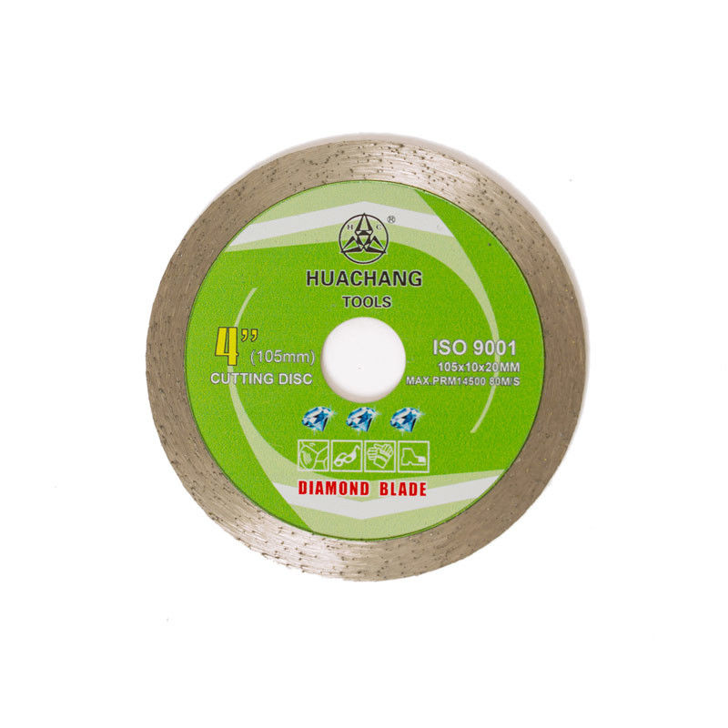 105×1.2×20MM 4 Duim Ononderbroken Rim Diamond Blade For Tile Masonry