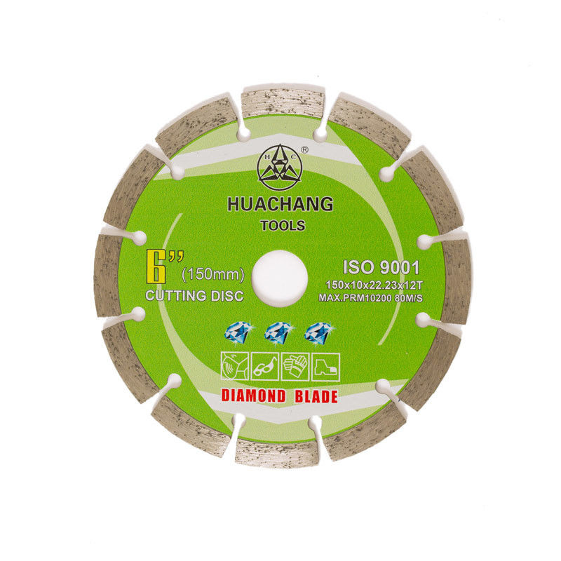 Koude Pers 6inch ‚150×1.4/2.0×10×22.23×12T Gesegmenteerd Diamond Blade For General Purpose, Steen en Concrete Oem