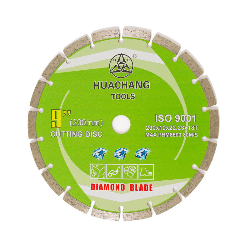 De koude Pers 230×1.8/2.6×10×22.23×18T segmenteerde de Scherpe Schijf van Diamond Blade Dry Cutting Porcelain voor Ceramisch, Tegel, Graniet