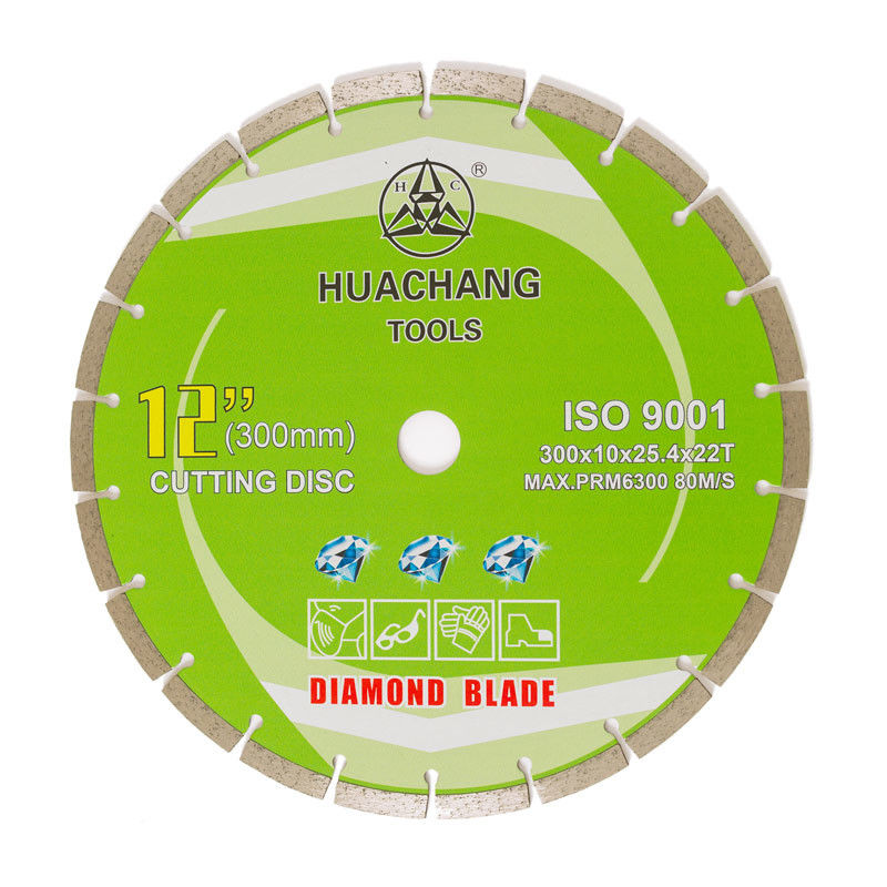 hoog - kwaliteits Koude Pers 12inch ‚300×2.0/3.0×10×25.4×22Tmm Gesegmenteerd Diamond Blade For General Purpose, Steen