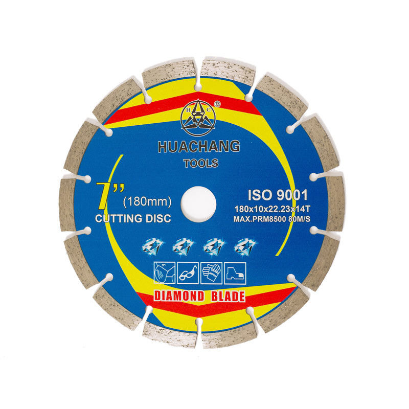 180×1.6/2.2×10×22.23×14T concreet Scherp Wiel voor Molen 180mm Diamond Tile Cutting Blade
