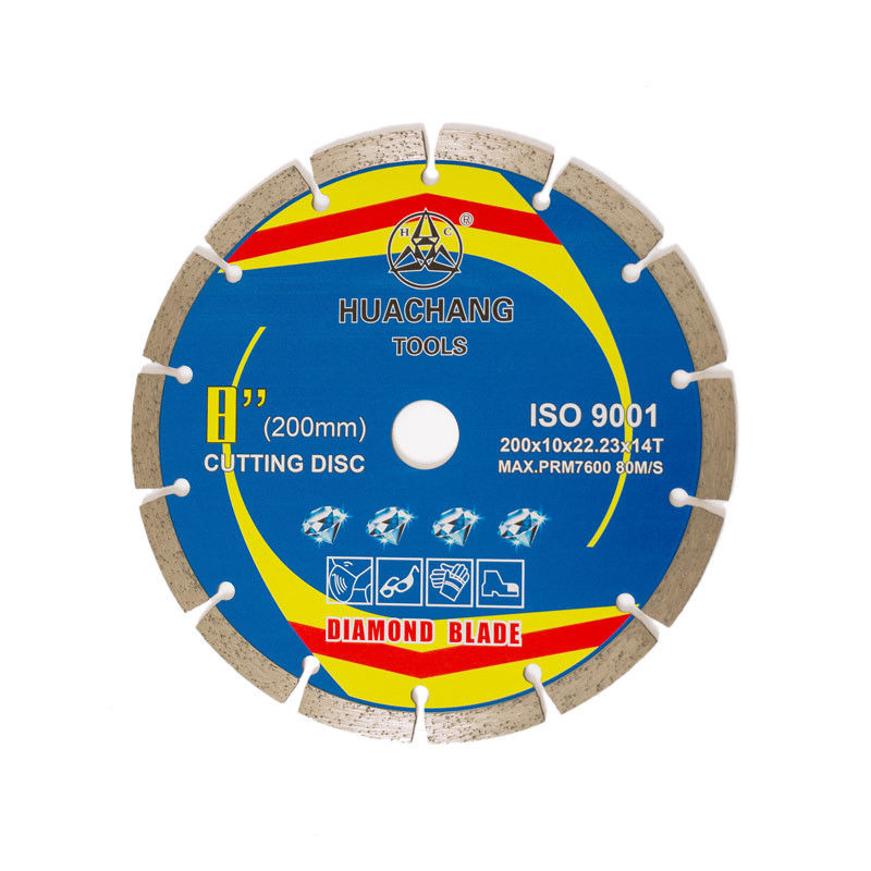 Het hete Lichaam van het Pers200×1.6/2.2×10×22.23×14t Diamond Saw Blade Diamond Segment &65Mn Staal Voor Ceramisch, Tegel, Graniet, Marmer