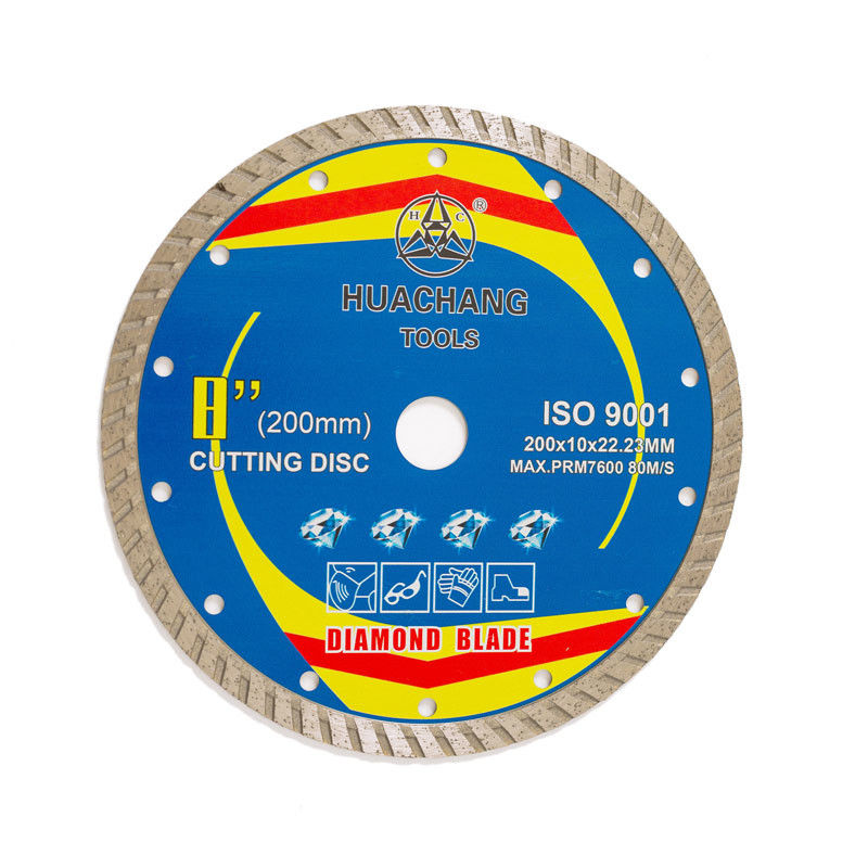 Hoog - van het Porseleindiamond blade 65Mn van de kwaliteits Hete Pers 8inch ‚200×1.6/2.6×10×22.23mm het Staallichaam met het Lange Scherpe Leven
