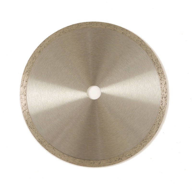 Koude Pers 9inch 230×1.8/2.6×10×22.23mm Ononderbroken Rim Diamond Blade For Ceramic With Met lange levensuur