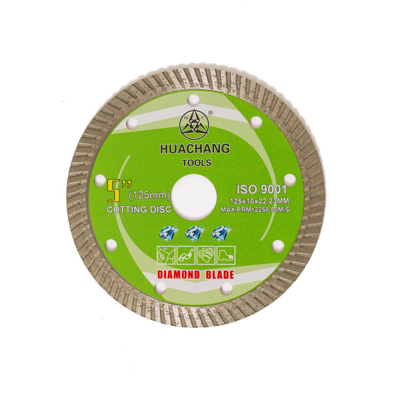 Koude Pers 5inch ‚125×1.2/2.0×10×22.23mm Turbodiamond blade for general purpose, Ceramisch, Marmeren en Concreet