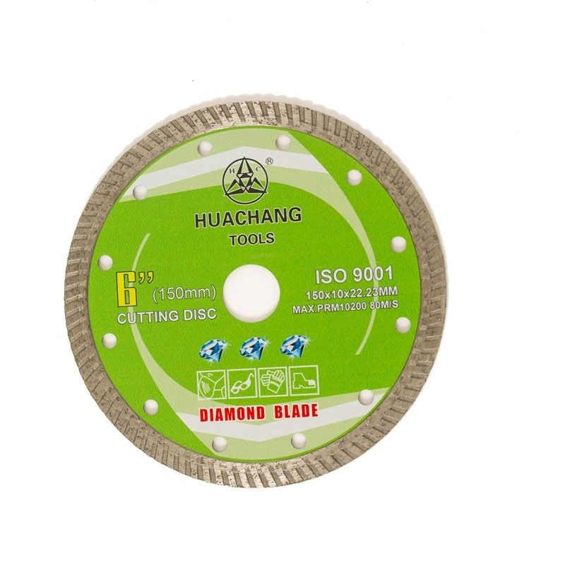 Koude Pers 6inch ‚150×1.4/2.4×10×22.23mm Turbo hoog Diamond Blade - kwaliteit voor Algemeen Ceramisch Doel, Marmer