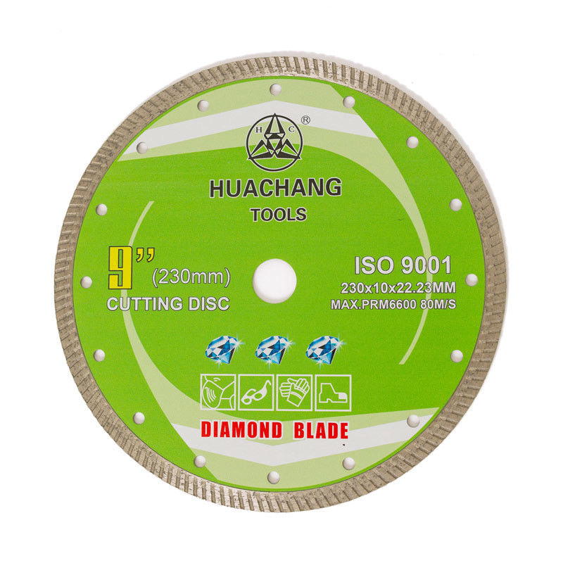 Koude Pers 9inch ‚230×1.8/3.0×10×22.23mm Turbodiamond blade for general purpose, Ceramisch, Marmeren en Concreet