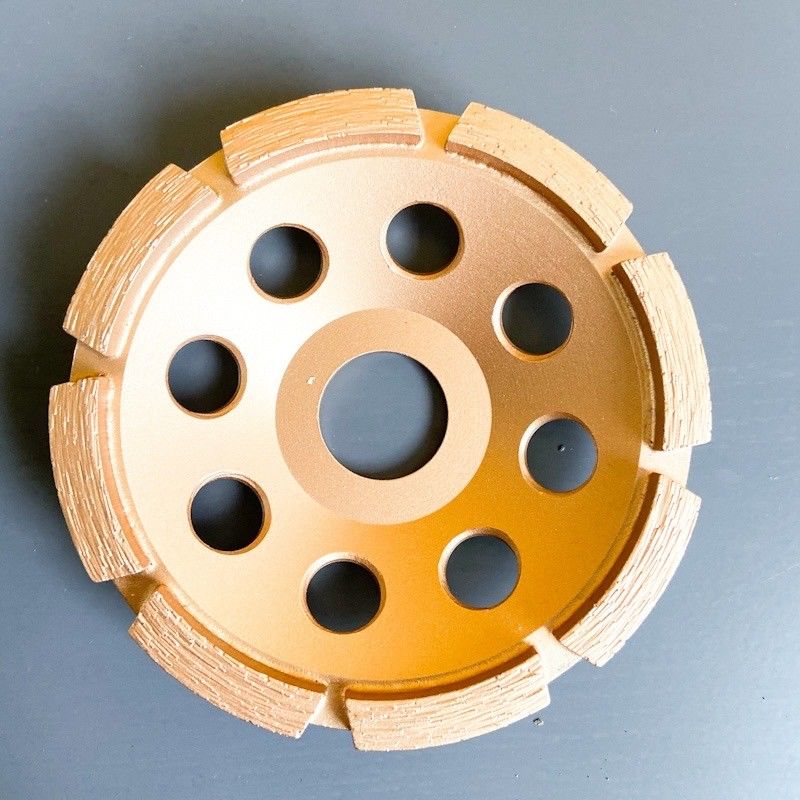 5inch kiezen laser Gelaste 125×10T (30×5×7.2) ×22.23mm Rij Diamond Cup Wheel For Concrete, Steen, Harde Bouwmaterialen uit