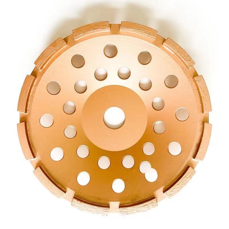 De fabrieks7inch Laser laste 180mm Diamond Single Row Grinding Cup Wiel voor Beton, Steen, Harde Bouwmaterialen