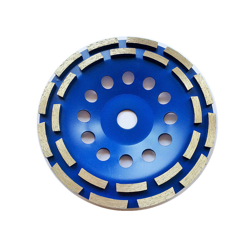 7 binnen. Enige Rij Dubbele Rij Diamond Cup Grinding Wheel 180mm Huachang Diamond Tools