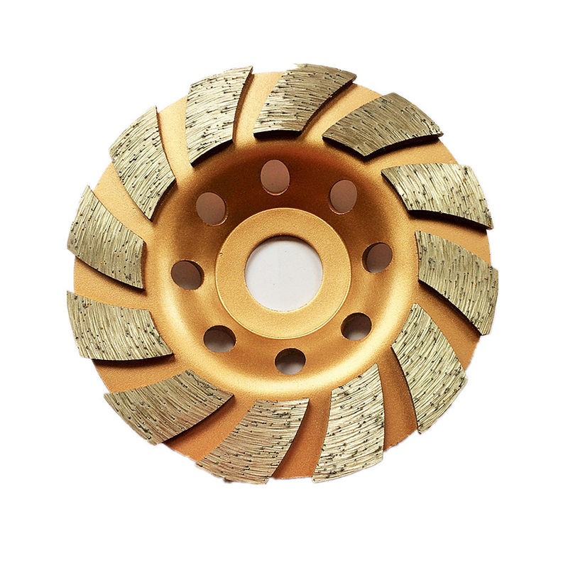 4.5inch de laser laste 115mm Gesegmenteerd Diamond Turbo Grinding Cup Wheel voor Beton, Steen, Bouwmateriaal
