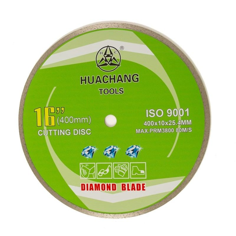 Koud Ceramisch Pers16inch ‚400×2.6/3.4×10×25.4mm Ononderbroken Rim Diamond Blade For For General Doel,