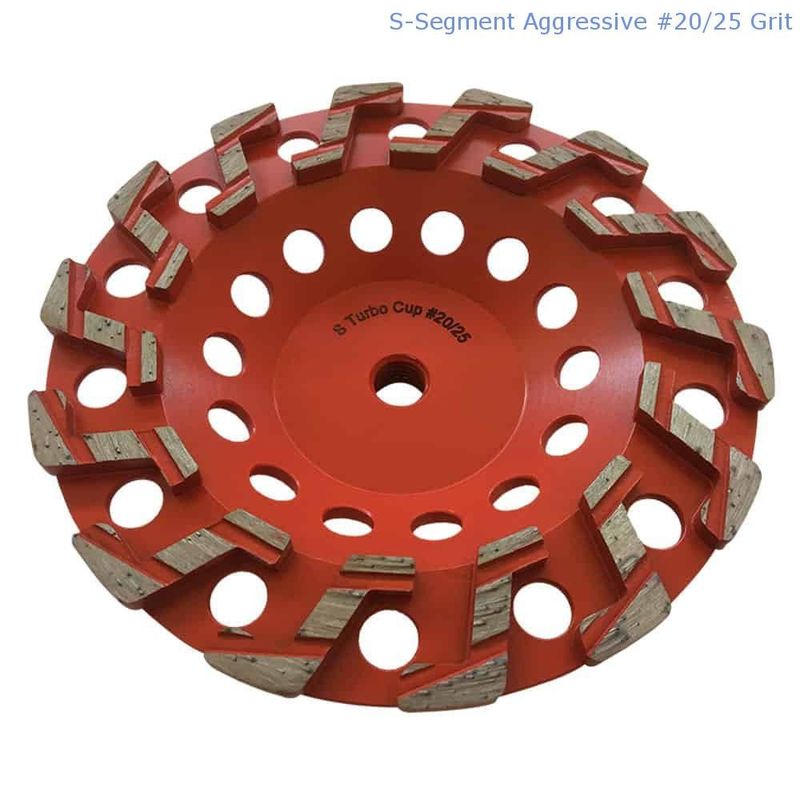 150230mm Laser laste Gesegmenteerd Diamond Grinding Cup Wheel For-Beton, Steen, Bouwmateriaal